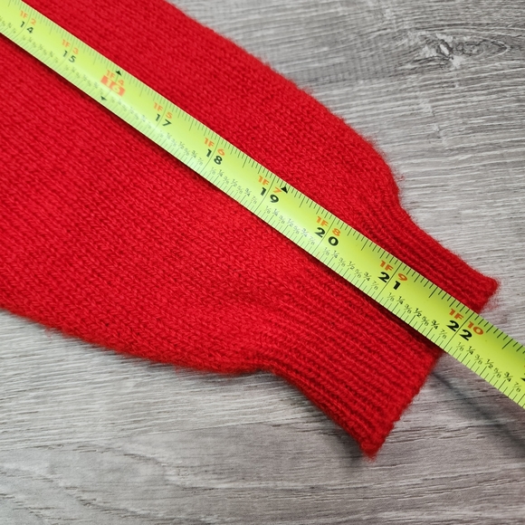 VINTAGE WOOL Archie Brown & Son of Bermuda Red Plaid Button Up Cardigan - Picture 8 of 16